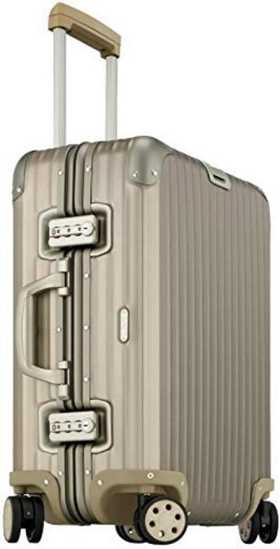 1. Rimowa Titanium Topas Suitcase 